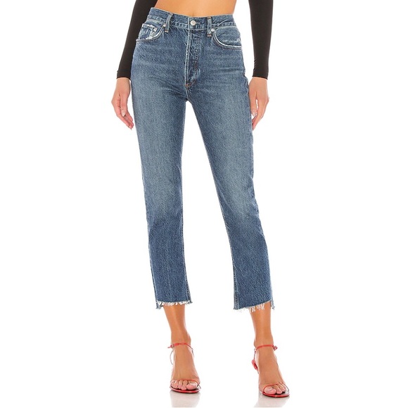 Agolde Denim - AGOLDE Riley high rise crop in Disguise